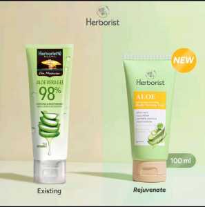 Herborist Aloe Vera Gel Tube 100gr - Kemasan Baru - Melembabkan - Menghaluskan - Anti Oksidan - Ken Herbal