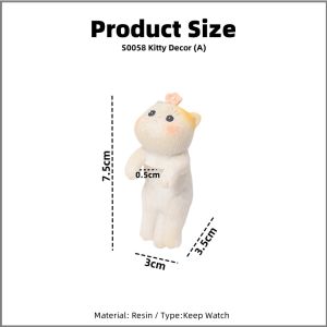 Johor Seller | Resin Cartoon Cats Figurines Landscape Ornaments for Fish Tanks Aquarium Decors