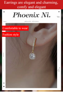 Moissanite Full Diamond Ball Earrings Square Diamond Zirconia Ideal for Everyday Wear