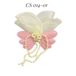 Handmade Fairy Corsage Butterfly Corsage Flower Brooch Corsage Wedding Party Event Corsage Bunga Kerongsang Majlis Korsa