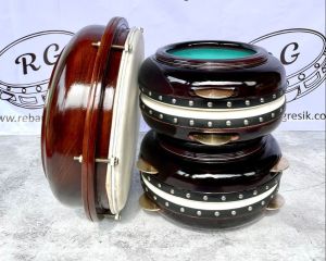 Rebana Hadroh Kayu Mangga Satu Set Bas Banjari Murah