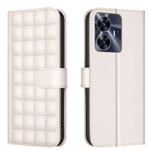For OPPO Realme C55 Phone Case Magnetic Small Fragrant Wind Leather Wallet Card Slot Couples Flip Cover Casing