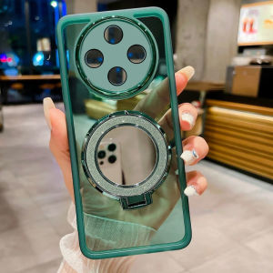 Casing For OPPO Reno 12 F 5G 2024 Phone Case With mirror Ring Holder Silicone Soft Star Cover For OPPOReno12F Reno 12F TPU Slim Back Cases