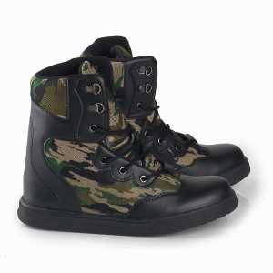 Sepatu Boot Anak Motif Tentara Loreng Premium Infikids