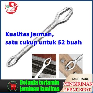Torvi 15 in 1 Kunci Ring Double Head Wrench/8-22mm ratchet kunci pas/ Adjustable Kunci Ring Multi Size