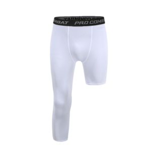 HOLA 2022 Men Capri Running Tights GYM 3/4 Pants Male Basketball Football Soccer Fitness Exercise Sport Cropped One Leg Leggings