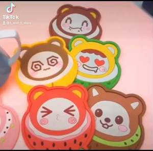 Lót ly silicon lót cốc nhiều hình cute ngộ nghĩnh