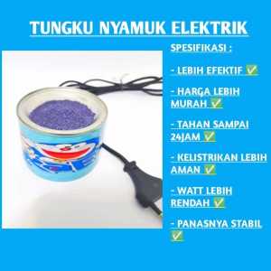 Alat pembasmi nyamuk elektrik/ Tungku obat nyamuk pasir ajaib Gratis Pasir Ajaib 50gr