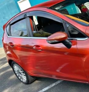 Ford Fiesta 2011-17 Hatchback Black Rain Guard Door Visor Window
