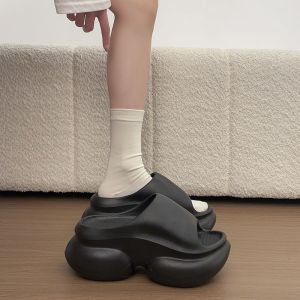 Free Shipping Thick-Soled EVA Slippers New Summer Style Designed For Outdoor Wear With Non-Slip Soles And A Height-Enhancing Effect Perfect For The Beach