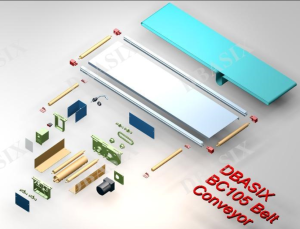 DBASIX - PVC Belt Conveyor / PVC Belt Production Conveyor / PU Belt Conveyor / Mini Belt Conveyor - BW300mm x L-2500mm