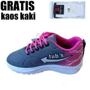 Sepatu Sekolah Anak Laki Laki Perempuan Warna Hitam Putih Murah Tali Perekat Rekat Velcro Kecil Tanggung Umur 6-10 Tahun PAUD TK SD SMP SMA Kelas 1 2 3 4 5 6 7 8 9 0-KIDZTUBS1130212029