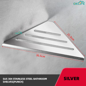 [OKLIFE. SG]SUS 304 stainless steel kitchen shelves Bathroom shelves Drainable shelves Perforated shelves
