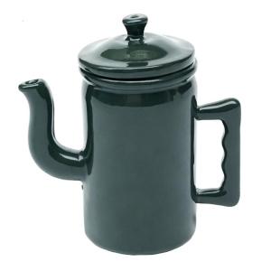 Antique Scene 1/12 Dollhouses Metal Coffee Kettle Hinged Lid Miniature Collectors Decorative Piece