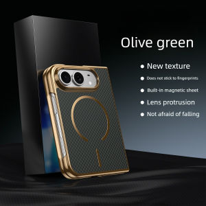 For iPhone Duo Fold Case Luxury With tempered film Protective Back Cover For MagSafe Wireless Charging Shell Funda