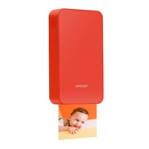 Xprint Pocket Photo Printer DMP100 Wireless PortableSublimation Photo Printer Household Small Portable Travel Mobile Phone Photo Printer for Outdoor Camping Traveling 3inch Photo Paper Gift Mobile Phone Photo Printer