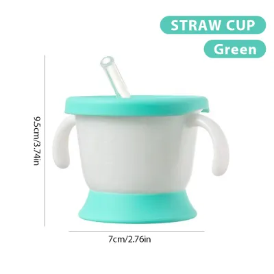 New Baby Training Cup Silicone Sippy Cup Free BPA Baby Water Bottle Baby Drinking Cup with Straw Learning Cup