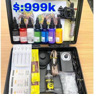 Combo 1 Máy Xăm Trυng Cấp Kèm 7 mực tập xăm trên da người với đầy đủ phụ kiện