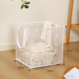 Inaso Keranjang Laundry Baju Cucian Pakaian Kotor Tas Laundry Basket Tempat Mainan Anak Lipat Organizer Dengan Pegangan HSB223