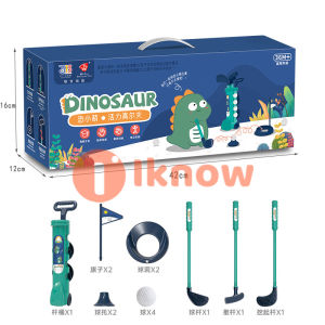 I Know ชุดไม้กอล์ฟสำหรับเด็กของเล่นกอล์ฟพร้อมรถกอล์ฟ1คันไม้กอล์ฟ3รูสำหรับฝึก2รูที่ตั้งลูกกอล์ฟ2ลูกและลูก4ลูกต้นการศึกษาของเล่นออกกำลังกายกลางแจ้งสำหรับเด็กอายุ1 2 3 4 5ปีเด็กชายและเด็กหญิง