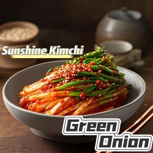 (500Gram)Slice radish kimchi韩国白萝卜泡菜Green Cabbage Kimchi韩国包菜泡菜(300Gram)Green Onion Kimchi韩国青葱泡菜