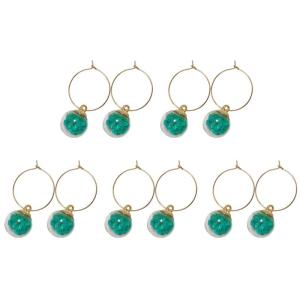 10Pcs Wine Glass Charm Rings Goblet Drink Markers Label for Drink Champagnes Tasting Wine Cocktail Party Supplies