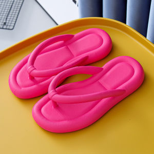 W-014 รองเท้าแตะ รองเท้าหูหนีบ รองเท้าเกาหลี พื้นหนา รองเท้าเพื่อสุขภาพ รองเท้าผู้หญิง มี3 สี