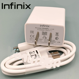 APSELONNN : INFINIX Series 18W Fast Charging Set – Power Adapter with 2.4A USB Cable (Type C / Micro USB)