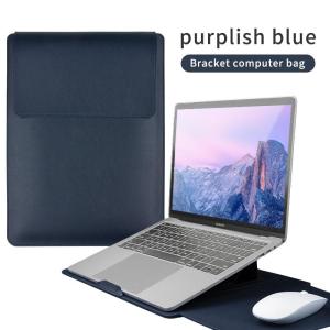 PU leather Case with Stand Mouse Pad for Macbook Air Pro 13 M2 13.6 14.2 15.3 16 inch Bag Laptop Sleeve
