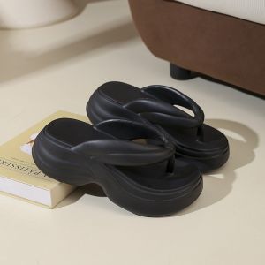 [Free Shipping] 2026 WomenS Home And Outdoor Flip-Flops Non-Slip Wedge Heel Summer Height-Increasing Thick-Soled Silent Versatile Slippers