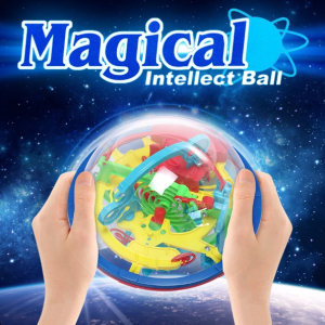 3D Magic Maze Ball 100 Levels Intellectual Puzzle Concentration Early Training Game Toddler Toy Gift Kids (3173)