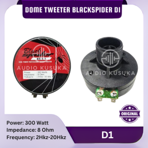 DOME TWEETER BLACK SPIDER D1 ORIGINAL BLACKSPIDER 300 WATT