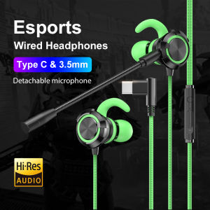 In Ear Wired Earphones HiFi Stereo Sports Gaming Music Headphones USB Type C 3.5MM Earphone For Samsung Galaxy Xiaomi iPhone 16
