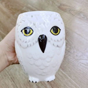 Cangkir Gelas Mug Keramik Lucu Karakter HARRY POTTER OWL SHEIN 600ml Mug Cup Ceramic Cute Ceramic Owl Mug For Christmas Gift Unik Kado Gift Hadiah