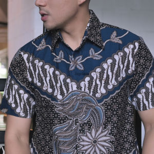 Jayabaya Batik Jayandaru Kemeja Batik Pria Lengan Pendek