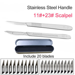KUAIQU 11 23 Itakda Ang Scalpel Carbon Steel Blades Surgical Knife Carving Sculpting Handle Multi-Function