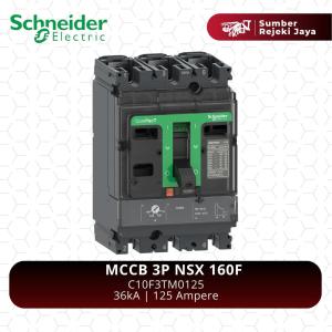 Schneider MCCB NFB Breaker NSX160F 3P 125A 36kA | TM125D C10F3TM125