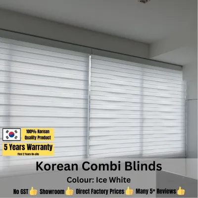 [Pre-order] Korean Combi Blinds / Ice White / 5 Years Local Warranty ★ / Home Decor Curtains And Blinds