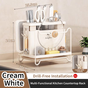 YONEZAWA Knife Holder Multifunctional Cutting Board Integrated Kitchen Utensil Rack Home Kitchen Organizer