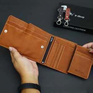 Fifteen Sixteen กระเป๋าสตางค์ หนังแท้ 100% กระเป๋าสตางค์ผู้ชาย ทรงตั้ง 4 พับ Wallet จุเยอะ หนังชาร์มัว นุ่ม genuine leather มีรับประกัน กระเป๋าสตางค์หนังแท้ กระเป๋าสตางค์หนังแท้ผู้ชาย - Lazada