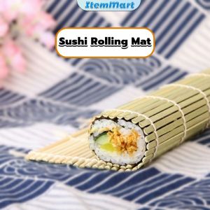 ItemMart Sushi Rice Rolling Roller Bamboo DIY Maker Sushi Mat Cooking Tools 24cmX24cm