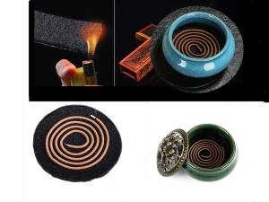 10Pcs/set Fireproof Mat Incense Burner Ash Catcher Pad Flame Retardant Cotton Fit Incense Sticks Coils 10片装 香炉 熏香 防火棉 点香棉 圆形