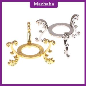 Mazhaha ทองชุบแสดงอัญมณีไข่สนับสนุนฐานคริสตัล Ball Stand Holder เครื่องประดับ