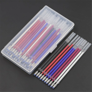 40pcs High Temperature Ironing Disappearing Refills Heat Erasable Fabric Marking Refills for Sewing Quilting and Dressmaking