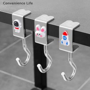Backpack hooks dormitory artifact under table storage desk hanging movable storage rack on table hooksKitchen hooks bathroom hooks