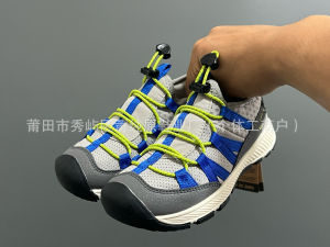 Classmate Kens new mesh breathable and lightweight one-pedal running shoes outdoor mens and childrens sports shoes