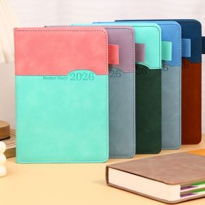 LANCE English 2026 Schedule Planner Notepad 365 Days Thick Paper A5 Agenda Planning Notebook Diary Notepad Efficient Organization To-do List Notebook Taking Notes