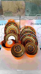 RS READY STOCK IN MALAYSIA 12 SET SERVEWARE CERAMIC HIGH QUALITY BOHEMIAN