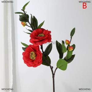 [COD] WEICHENG 58Cm Chất Lượng Cao Nhân Tạo Camellia Camellia Lụa Hoa Giả Hoa Hoa Cho Tự Làm Nhà Vườn Đám Cưới Phòng Khách Văn Phòng Trang Trí
