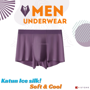 Celana Dalam Pria 2 pcs Underwear Boxer Ice Silk Ukuran L-3XL (50-90kg) 7237